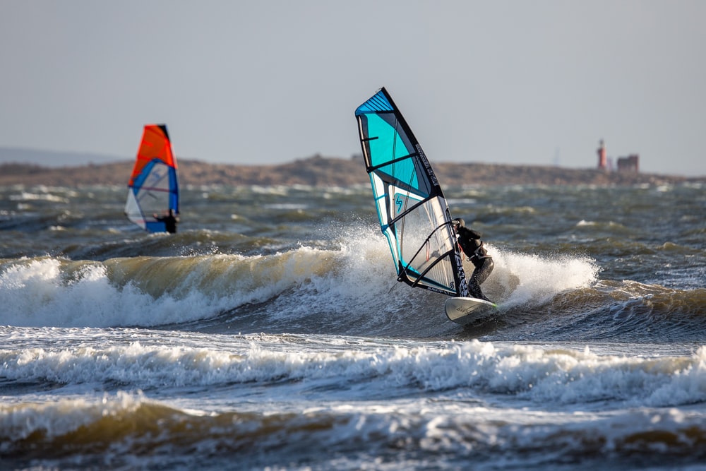 Wind Surfing, Adventure Sport on Water Surface
