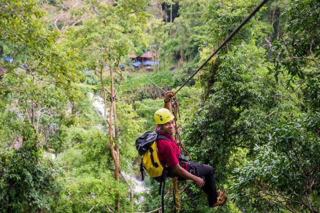 Zip Line, Adventure Tour Activity on the Rope